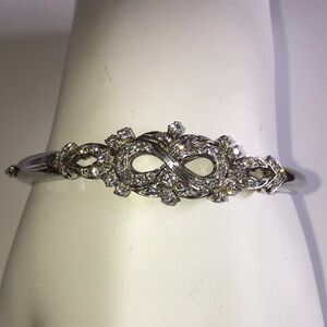 Vintage Sterling 1 Carat Natural Diamond Bracelet